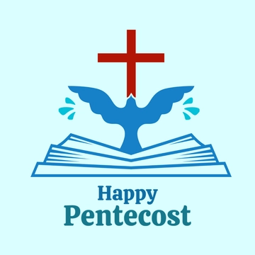 Free Happy Pentecost Clipart Template to Edit Online