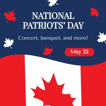 Free National Patriots' Day Poster Vector Template to Edit Online