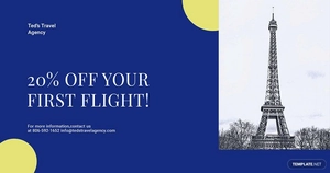 Simple Travel Agency Facebook Post Template