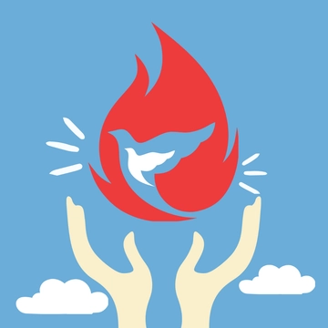 Free Pentecost Clipart Template to Edit Online