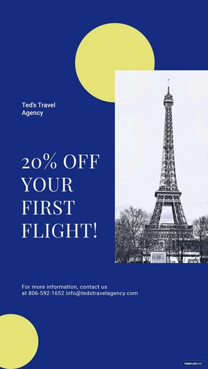 Simple Travel Agency Instagram Story Template