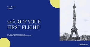 Simple Travel Agency Linkedin Post Template