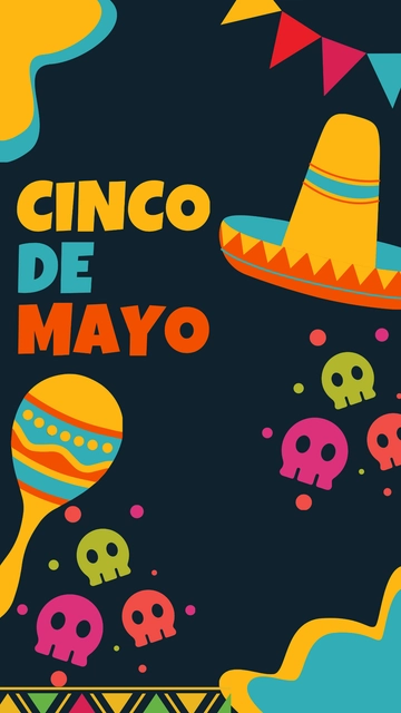 Free Cinco de Mayo iPhone Background Template to Edit Online