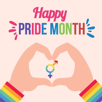 Free Happy Pride Month Clipart Template to Edit Online