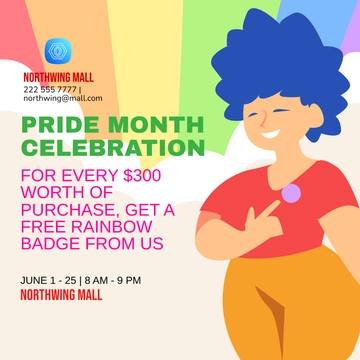 Free Pride Month Flyer Vector Template to Edit Online