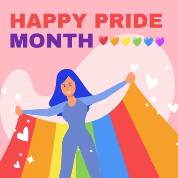 Free Pride Month Clipart Template to Edit Online