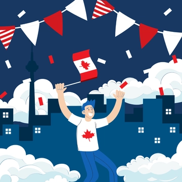 Free National Patriots' Day Illustration Template to Edit Online