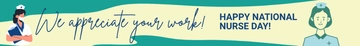 Free National Nurses Day Website Banner Template to Edit Online