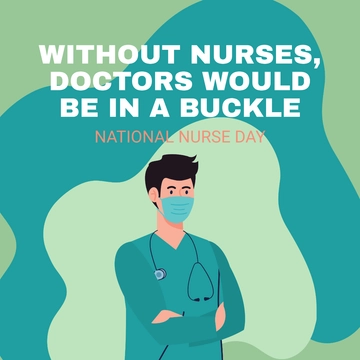 Free National Nurses Day Instagram Post Template to Edit Online