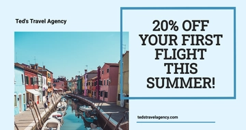 Free Summer Travel Facebook Post Template to Edit Online