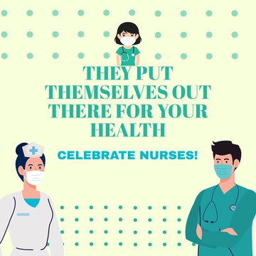 Free National Nurses Day FB Post Template to Edit Online