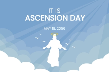 Free Ascension Day Banner Template to Edit Online
