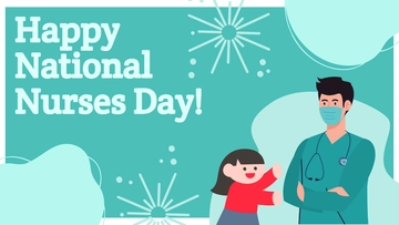 Free Happy National Nurses Day Background Template to Edit Online