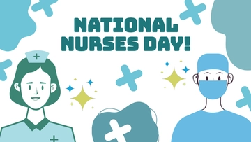 Free National Nurses Day Clipart Background Template to Edit Online
