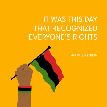 Free Juneteenth Quote Vector Template to Edit Online