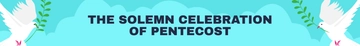 Free Pentecost Website Banner Template to Edit Online