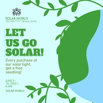 Free World Environment Day Flyer Vector Template to Edit Online