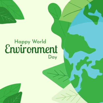 Free Happy World Environment Day Clipart Template to Edit Online