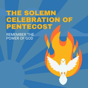 Free Pentecost Instagram Post Template to Edit Online