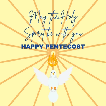 Free Pentecost Whatsapp Post Template to Edit Online