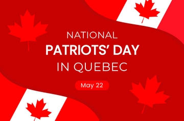 Free National Patriots' Day Banner Template to Edit Online