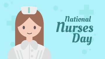 Free National Nurses Day Banner Background Template to Edit Online