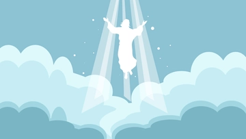 Free Happy Ascension Day Background Template to Edit Online