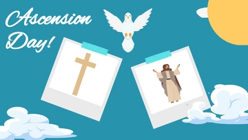 Free Ascension Day Image Background Template to Edit Online