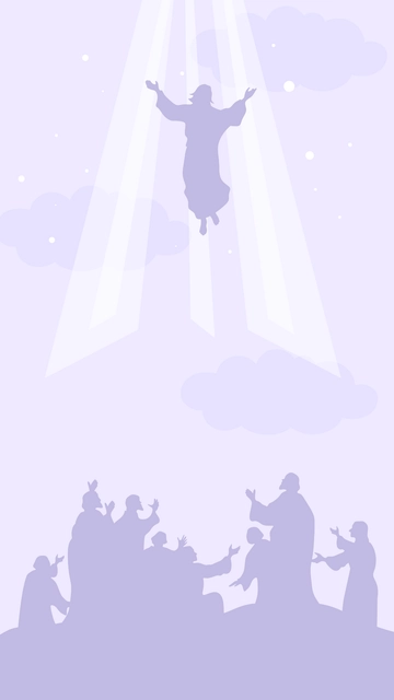 Free Ascension Day iPhone Background Template to Edit Online