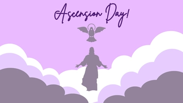 Free Ascension Day Banner Background Template to Edit Online