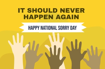 Free National Sorry Day Banner Template to Edit Online