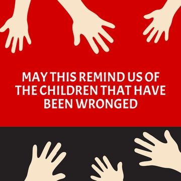 Free National Sorry Day FB Post Template to Edit Online