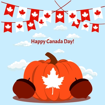 Free Canada Day Clipart Template to Edit Online
