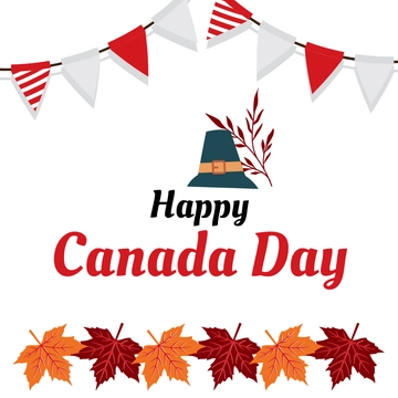 Free Happy Canada Day Clipart Template to Edit Online