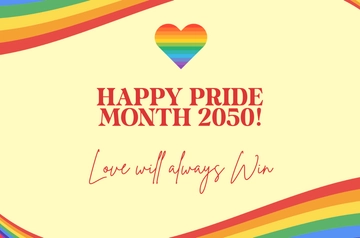 Free Pride Month Banner Template to Edit Online