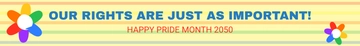 Free Pride Month Website Banner Template to Edit Online