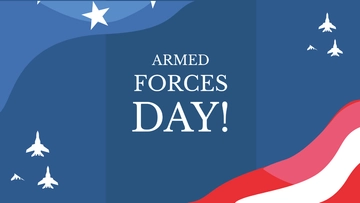 Free Armed Forces Day Design Background Template to Edit Online