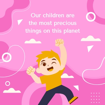 Free Children's Day FB Post Template to Edit Online