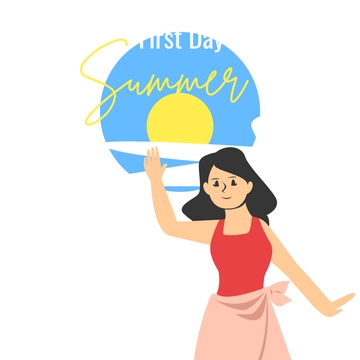 Free Summer Clipart Template to Edit Online