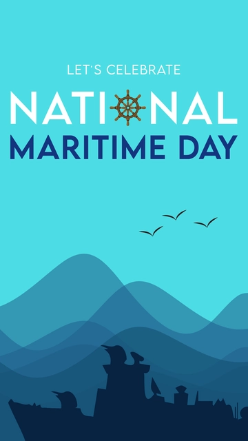 Free National Maritime Day iPhone Background Template to Edit Online Free National Maritime Day iPhone Background Template to Edit Online