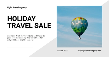 Free Travel Trends Facebook Post Template to Edit Online