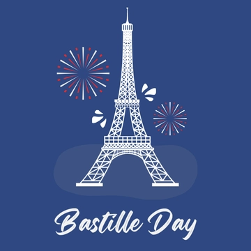 Free Bastille Day Clipart Template to Edit Online
