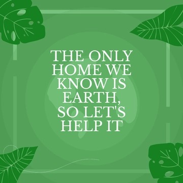 Free World Environment Day Instagram Post Template to Edit Online