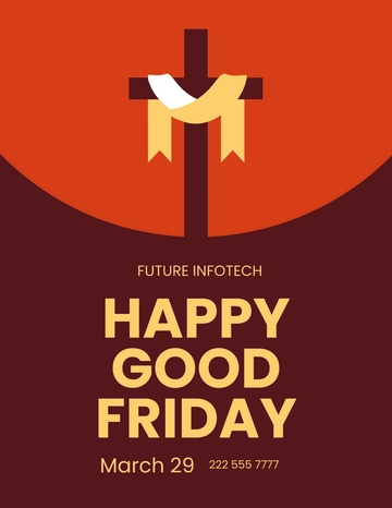 Free Good Friday Mockup Flyer Template to Edit Online