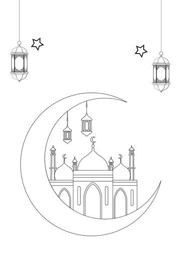 Free Ramadan Drawing Template to Edit Online | Template.net