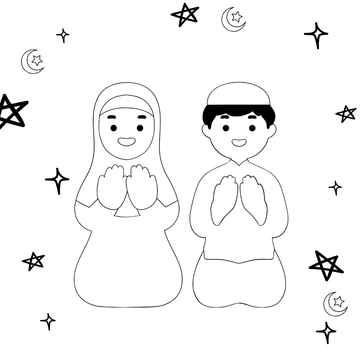 Free Cute Ramadan Drawing Template to Edit Online
