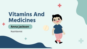 Free Vitamins And Medicines Medical Presentation Template to Edit Online