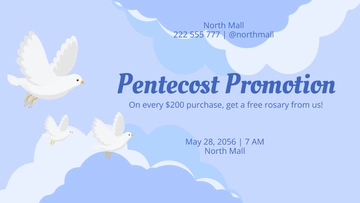 Free Pentecost Flyer Background Template to Edit Online
