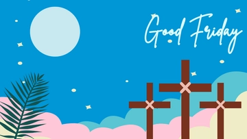 Free Good Friday Colorful Background Template to Edit Online