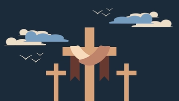 Free Good Friday Dark Background Template to Edit Online